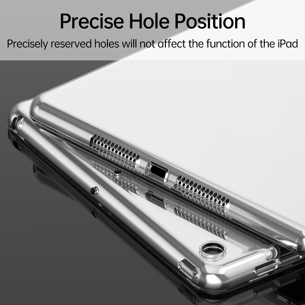 Transparent TPU Cover For iPad Case