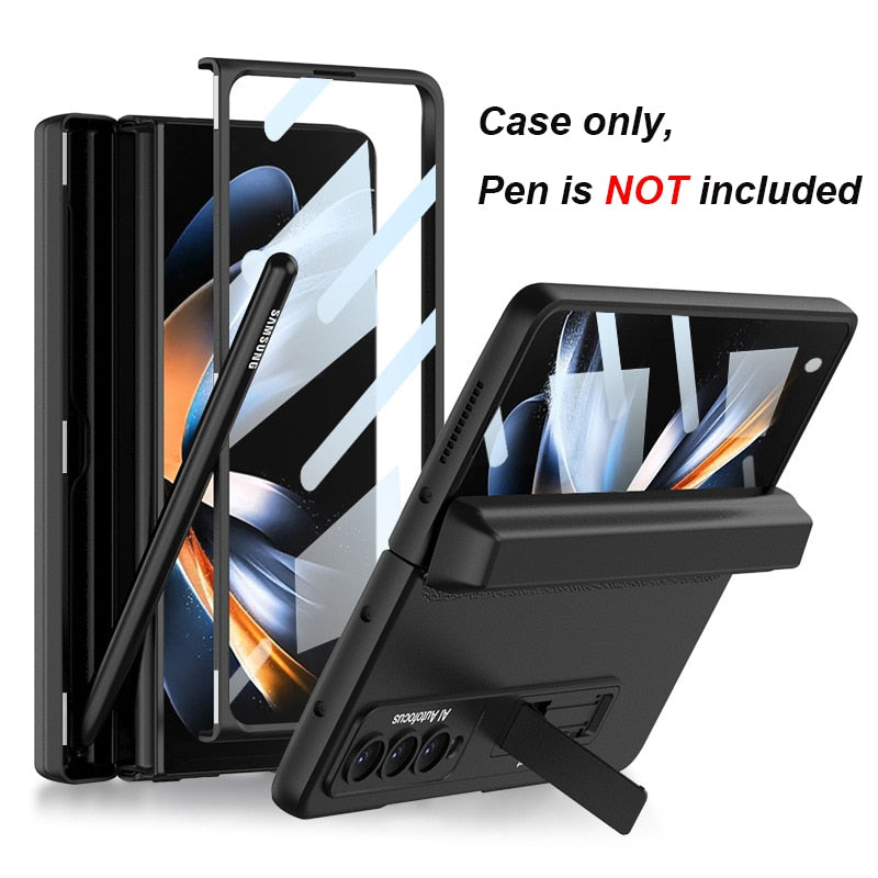 Galaxy Z Fold 4 Magnetic Fold Pen Holder Hinge Case