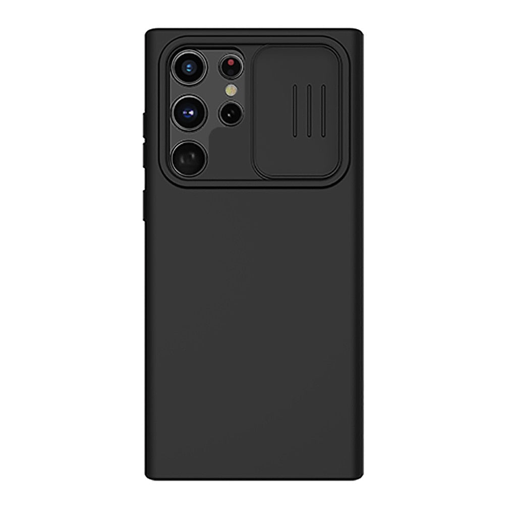 Galaxy S22 Ultra Case Silky Silicone Slide Camera Cover