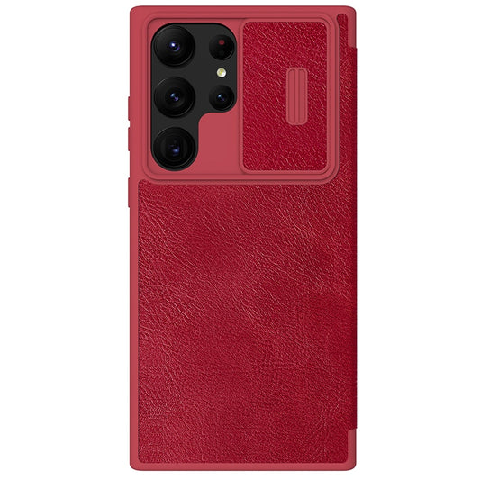 Galaxy Case Leather Lens Sliding Cover with Card Slot
