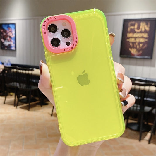 Neon Fluorescent Color Clear iPhone Case