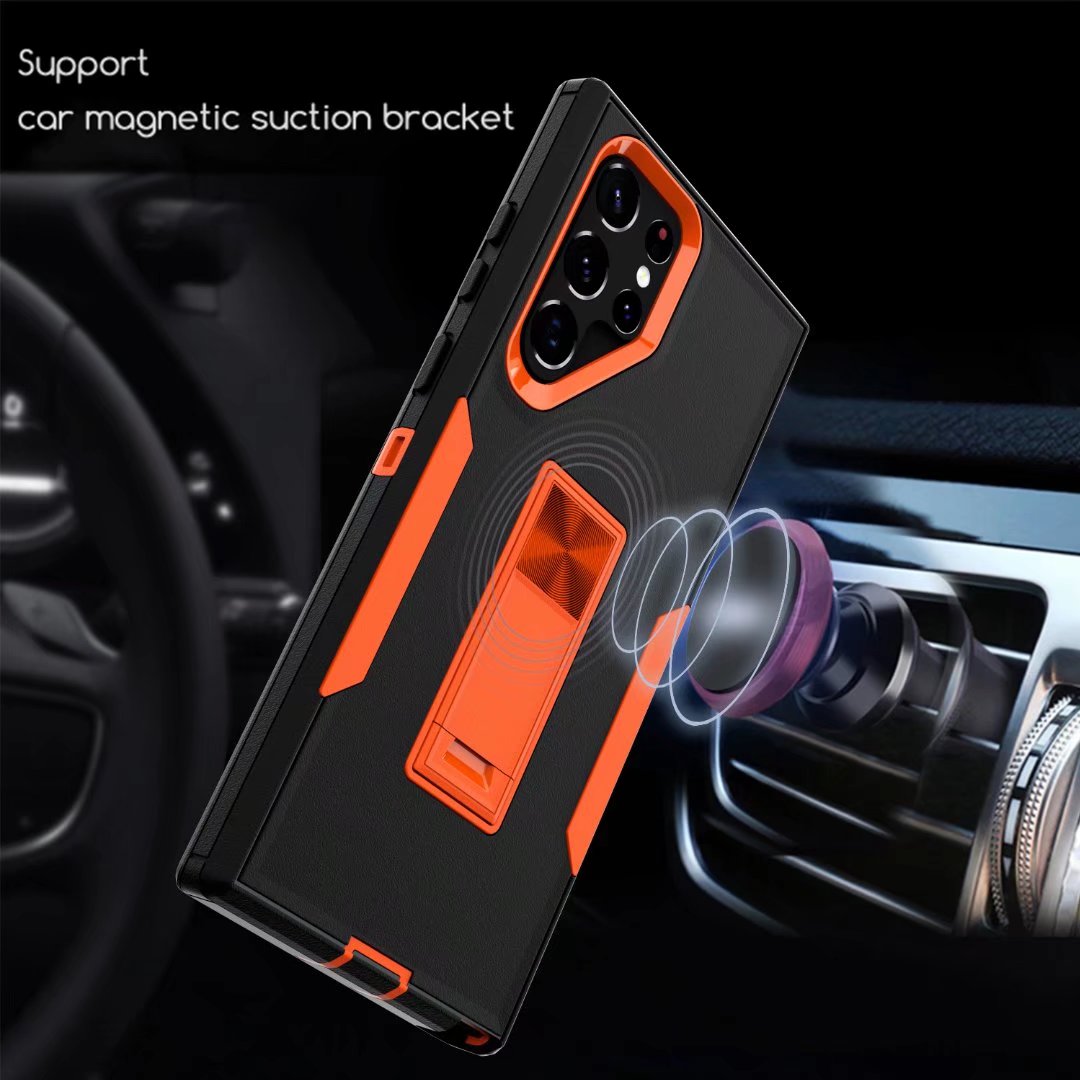 Shockproof Armor Holder PC Magnetic Galaxy Case