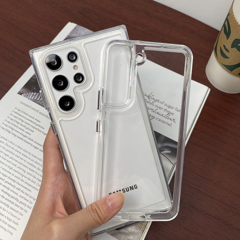 Luxury Transparent Shockproof Case for Galaxy