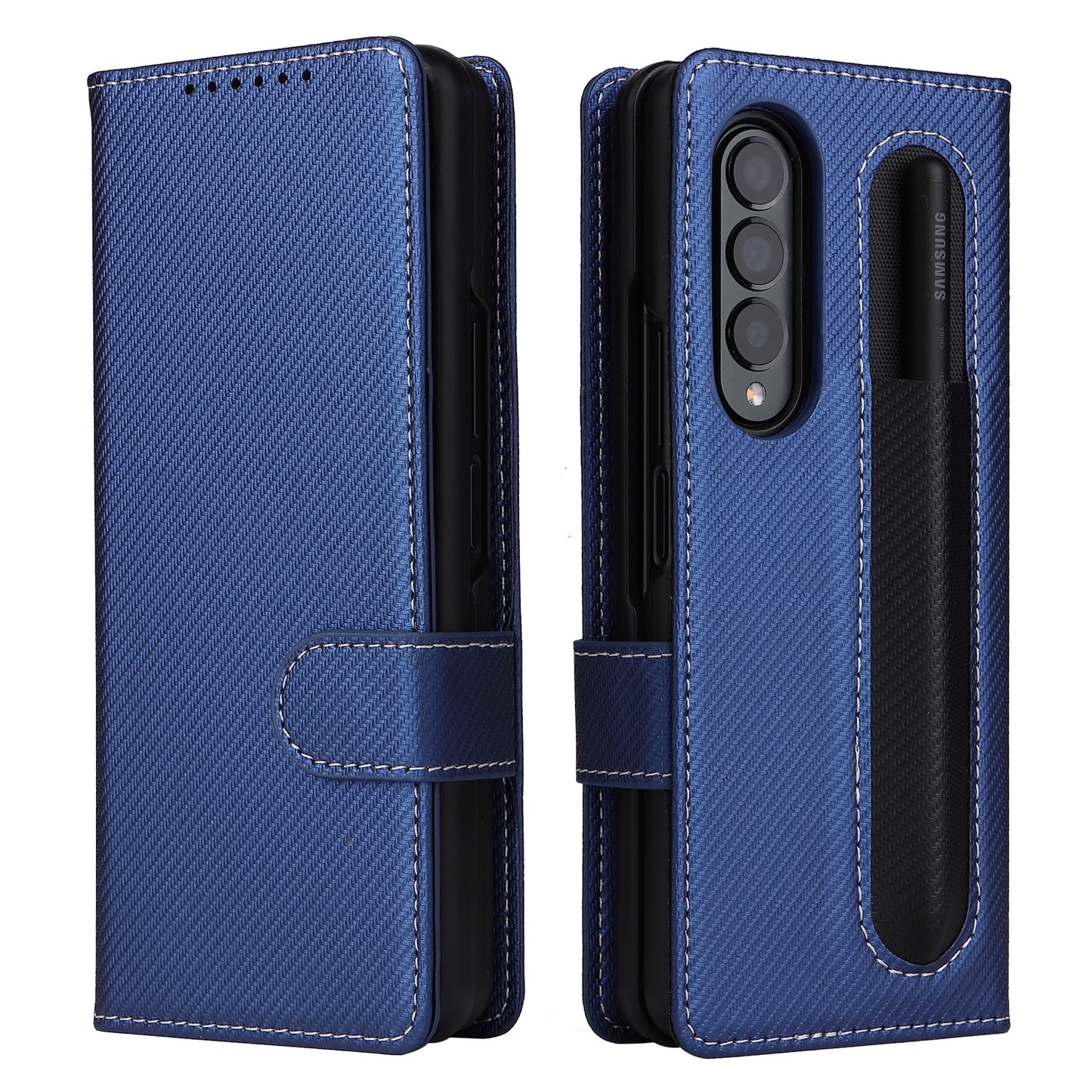 Galaxy Z Fold Anti-Knock Business Leather Wallet Case