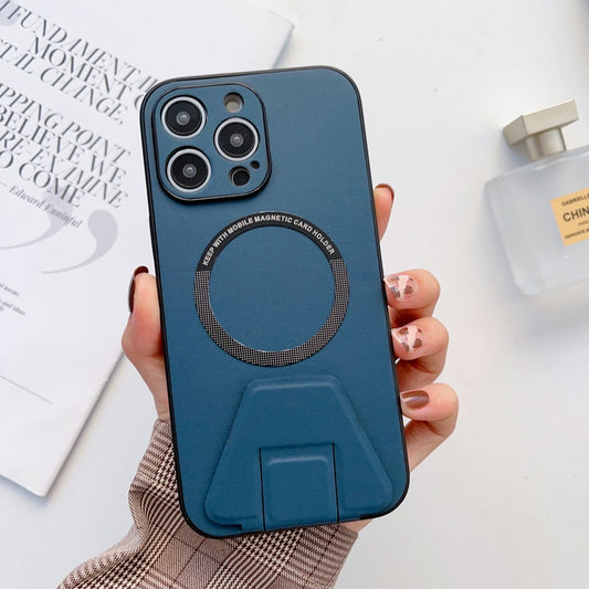 Leather Magnetic Wireless Charging Case For iPhone
