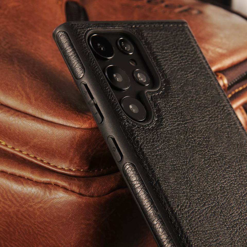 Galaxy Leather Case Support Wireless Charging