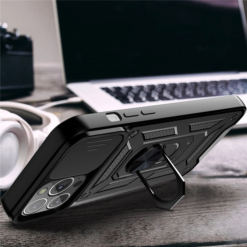 Armor Shockproof Magnetic Ring iPhone Case