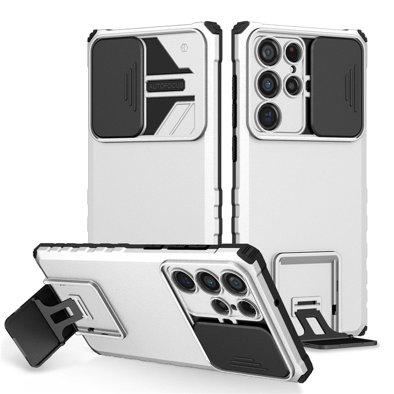 Armor Slide Lens Full Protective Case For Galaxy Cover