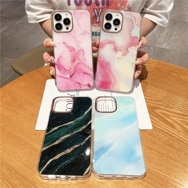 Gradient Marble Texture iPhone Case