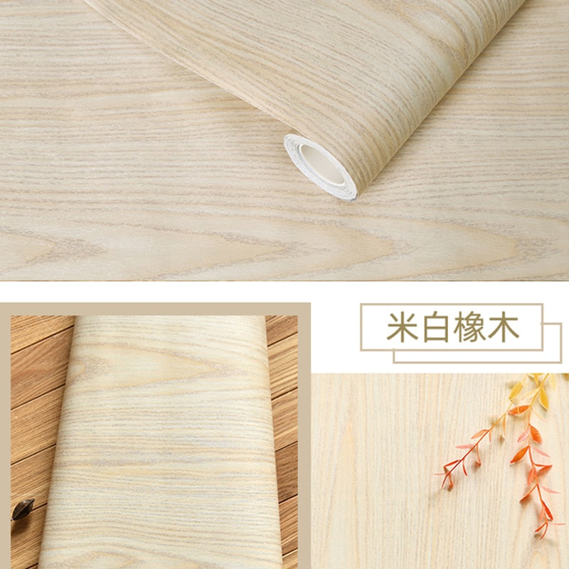 Wood Grain DIY Sticker PVC Self Adhesive Waterproof Wallpapers