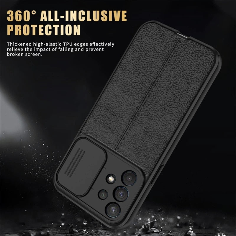 Slim Leather Texture Case For iPhone