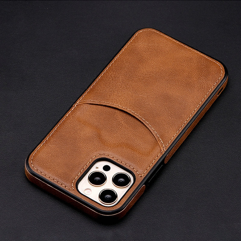 Wallet Credit Card Slot Back Cover For iPhone