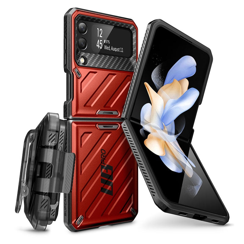 Galaxy Z Flip 4 Case Rugged Protective with Holster