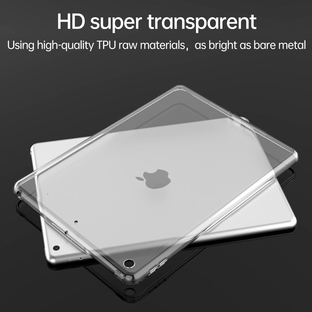 Transparent TPU Cover For iPad Case