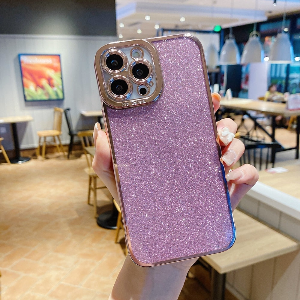 Glitter iPhone Case Silicon Shockproof Cover