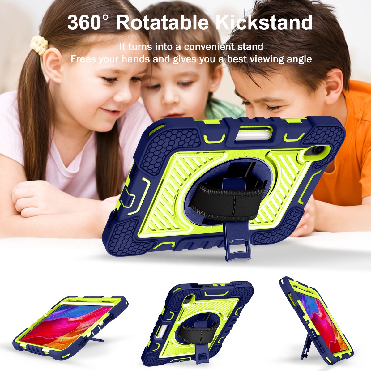 iPad Shockproof Case Cover Handle Stand