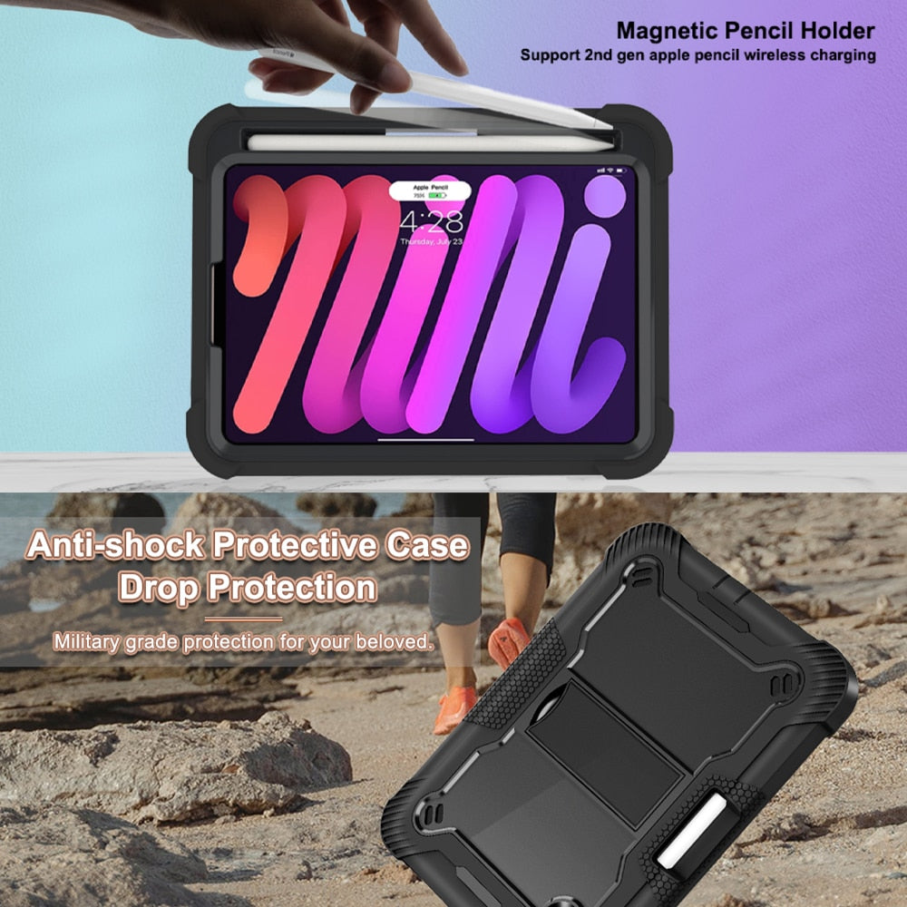 iPad Case Heavy Duty Shockproof Kids Cover