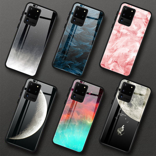 Ultra-Thin Tempered Glass Galaxy Case