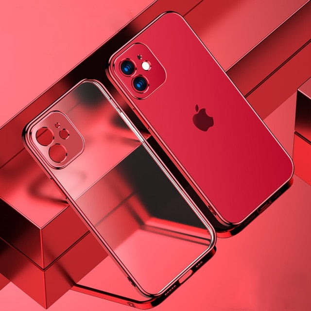 Plating Square Frame iPhone Case