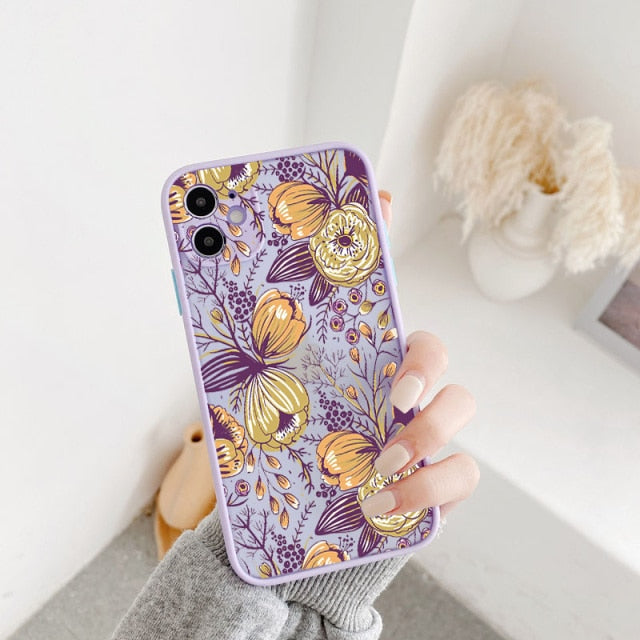 Flower Shockproof iPhone Cover