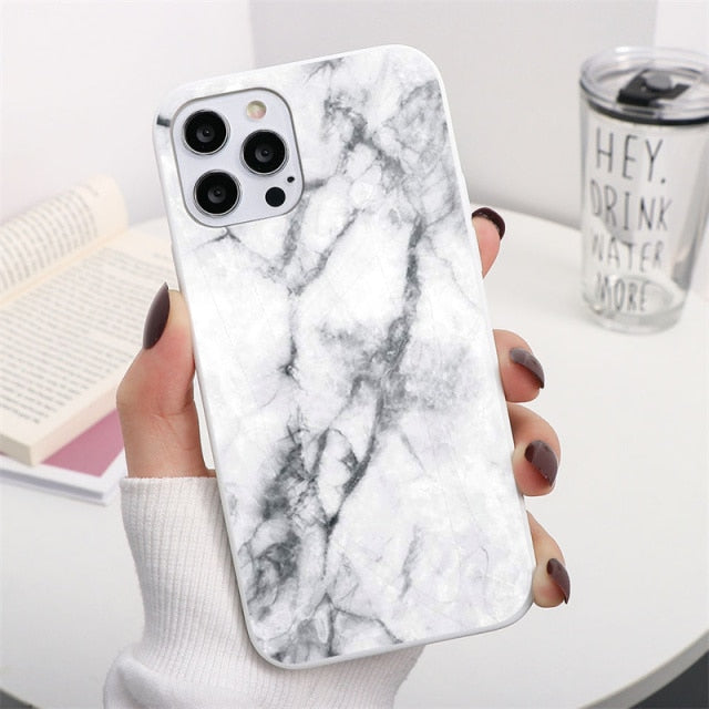Marble Case Anti-Drop iPhone Case