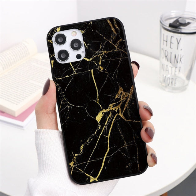 Marble Case Anti-Drop iPhone Case