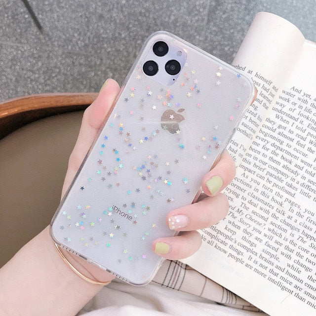 Glitter Star Bling iPhone Case