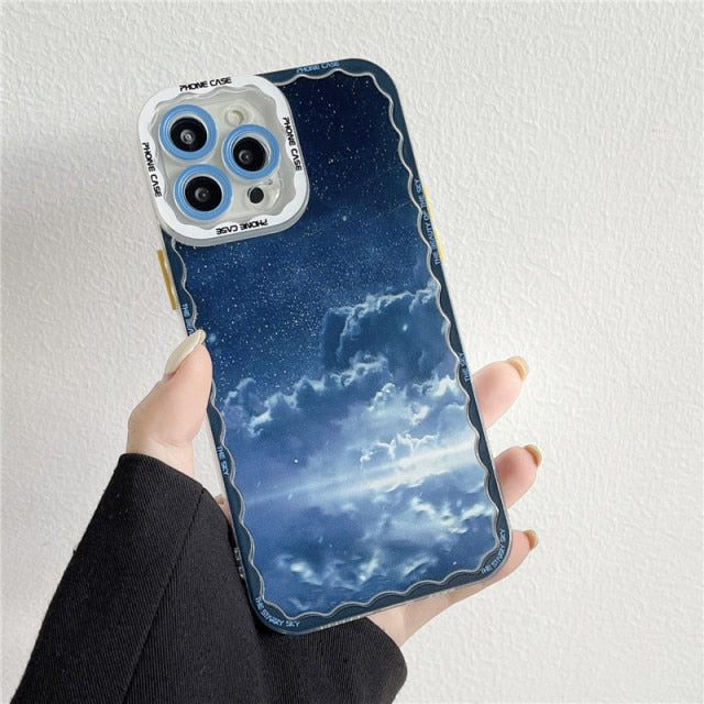 Retro Moon Night iPhone Case