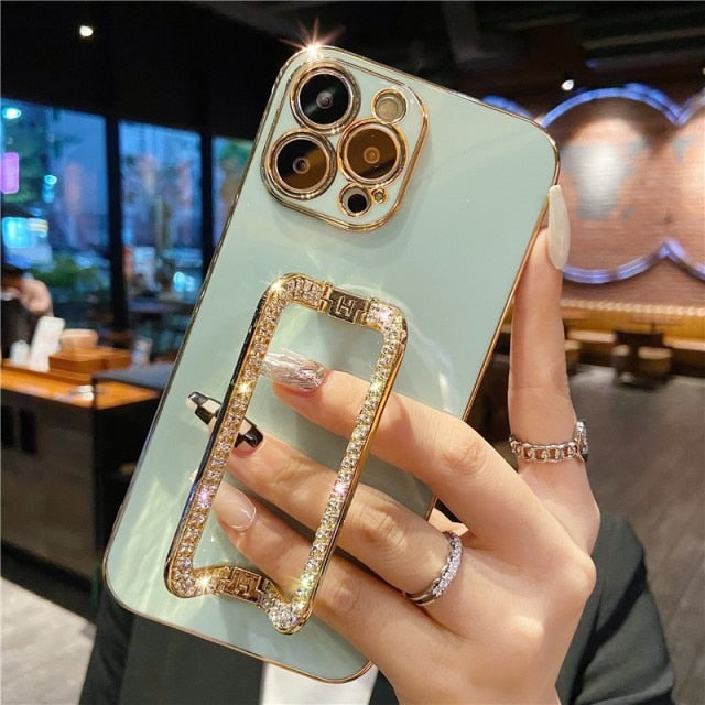 3D Crystal Square Holder iPhone Case