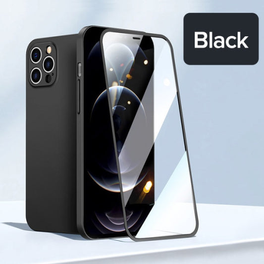 iPhone 12 Cover Tempered Glass Shockproof
