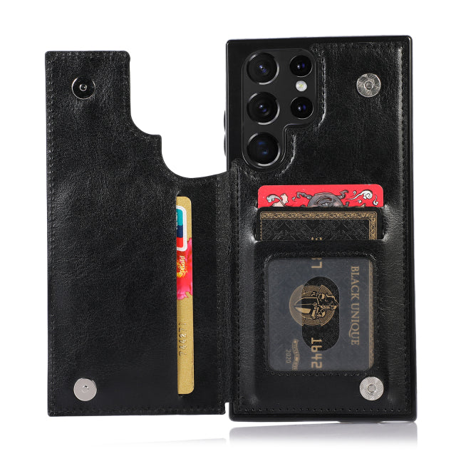 Wallet Galaxy Case ID Credit Card Slot Holder