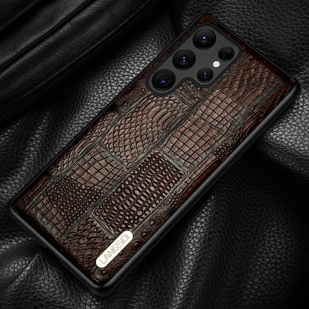 Galaxy Case Leather Retro Cover