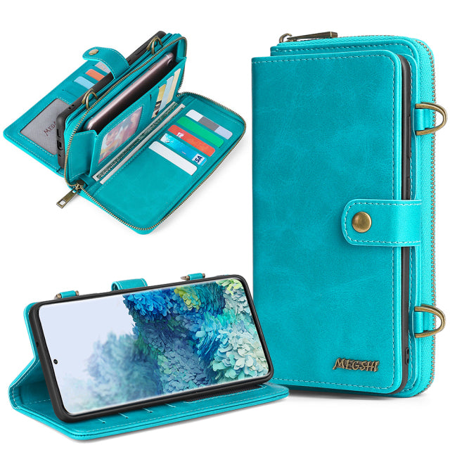 Galaxy Wallet Leather Protective Cover Case
