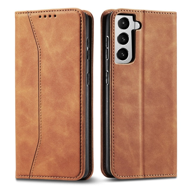 Galaxy Case Luxury Wallet Flip Leather