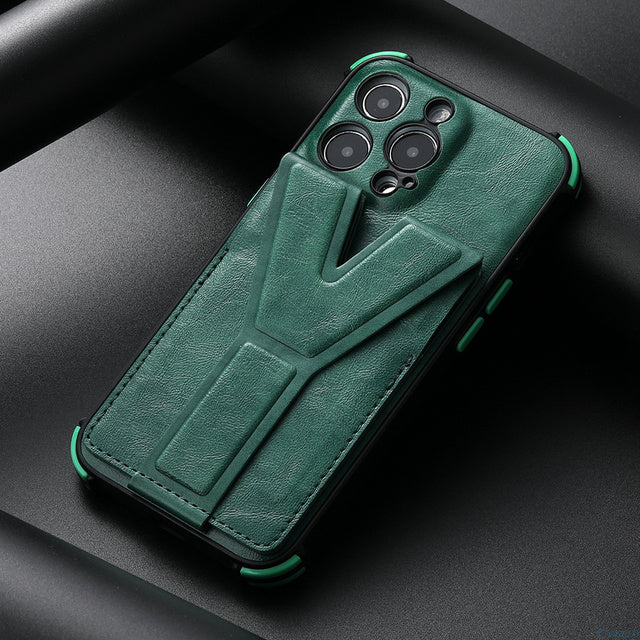 Card Slot Leather Cover For iPhone