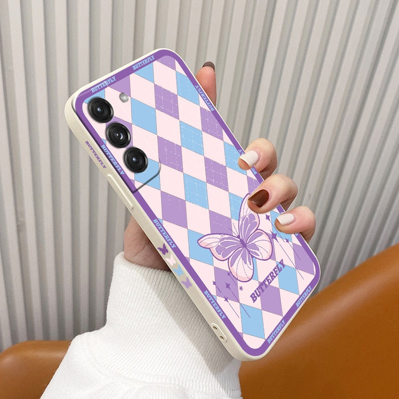 Butterfly Silicone Galaxy Case