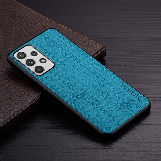 Galaxy Case Bamboo Leather Cover