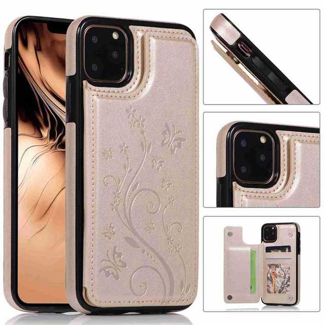 iPhone Butterfly Leather Wallet Case