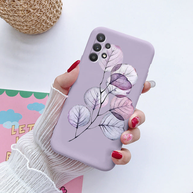 Flower Silicone Galaxy Case Cover