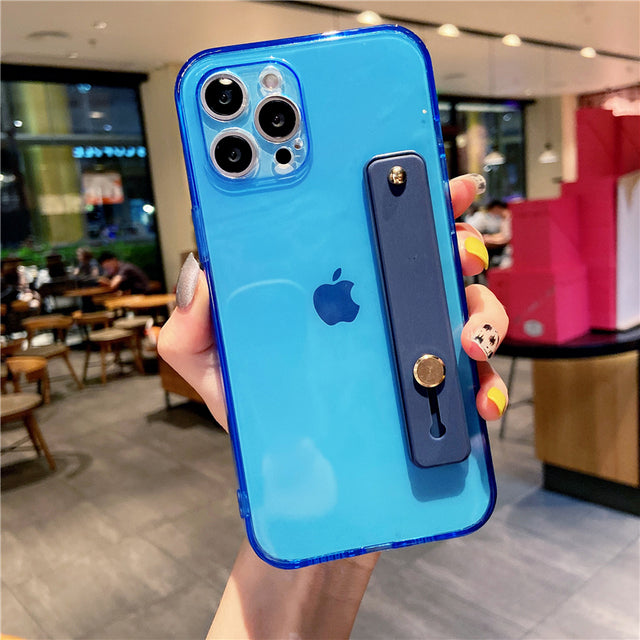 Fluorescent Color Transparent iPhone case