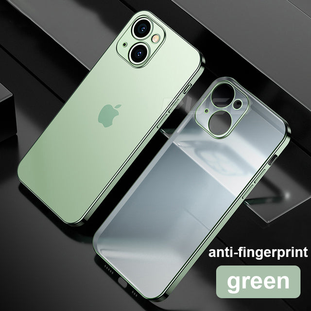 Matte Transparent Silicone Case for iPhone