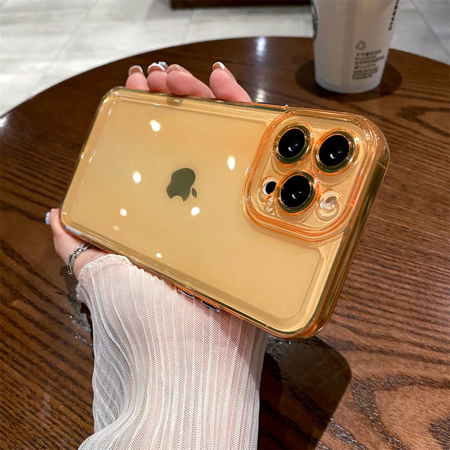 Transparent Shockproof Bumper Case For iPhone