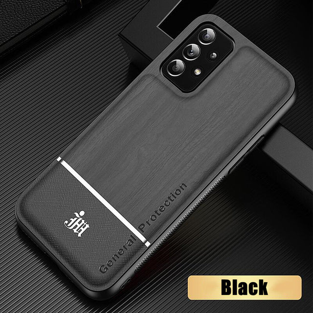 Wood Pattern Magnet Case Silicone Cover